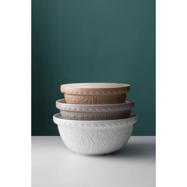 Mason Cash In The Forest Earthenware 3 Piece Mixing Bowl Set