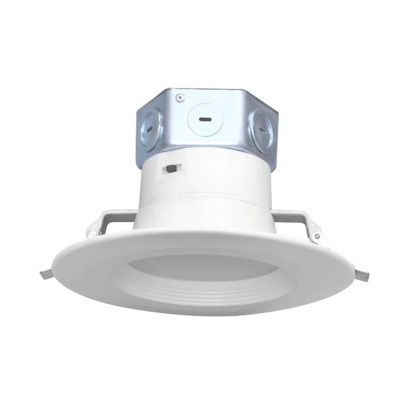 ETi Solid State Lighting 6 in. Canless 120-277v T24 Integrated LED Recessed Light Trim (Set of 4) 53192211-4PK