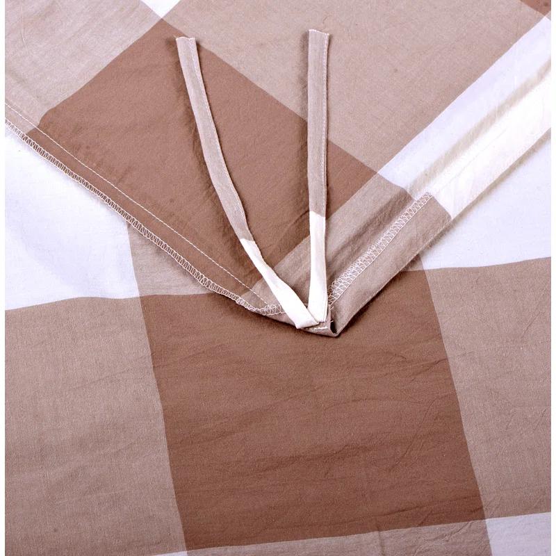 Home Soft Things Gingham Flannel Plaid Duvet Cover Set