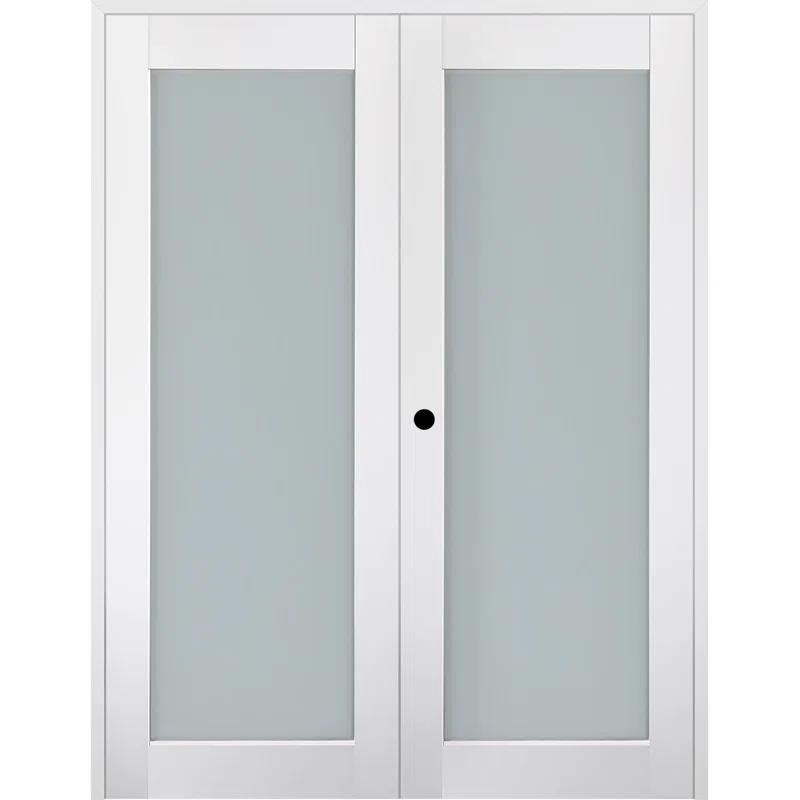 Smart Pro 207 Solid Manufactured Wood and Glass Paneled French Door