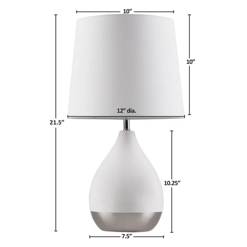 Everly Quinn 2-Tone Ceramic Table Lamp Set of 2 (Set of 2)