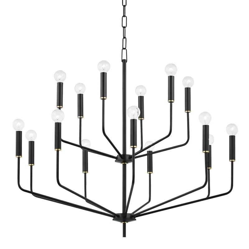 Aneyda 15 Light Metal Dimmable Chandelier