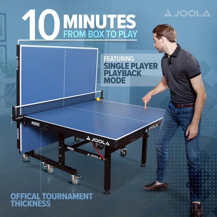 Joola USA Joola Inside, Indoor Table Tennis Table with Net and Post Set - 10 Minute Easy Assembly