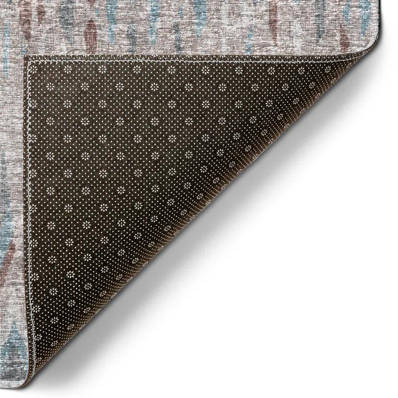 Addison Rugs Chevron Machine Woven Area Rug in Blue