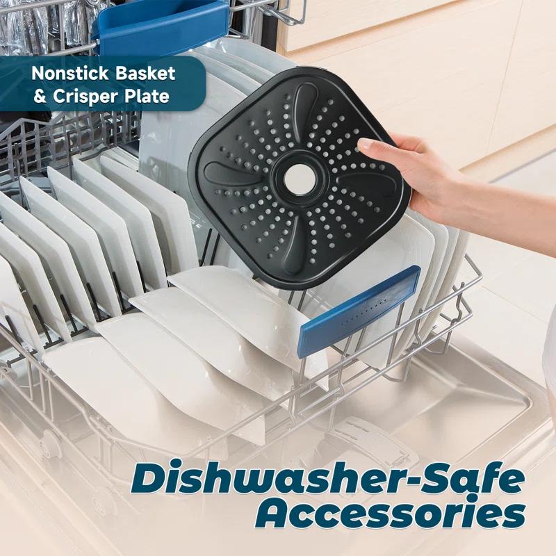 CAYNEL Caynel  Air Fryer Air Fryer Multi-function, 5L Capacity Oilless Hot AirFryer 1400W, Non-Stick Frying Tray Black