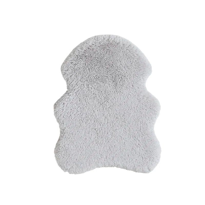 Friends Forever Nala Puprug Faux Fur Orthopedic Dog Bed with Foam, Pup Faux Fur Rug with Removable Bed Cover