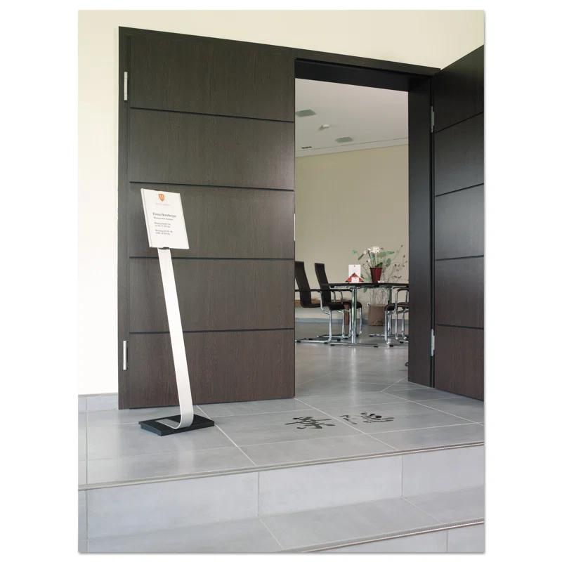 Info Sign Duo Floor Sign Stand For Letter-Size Inserts, 44-1/2" High