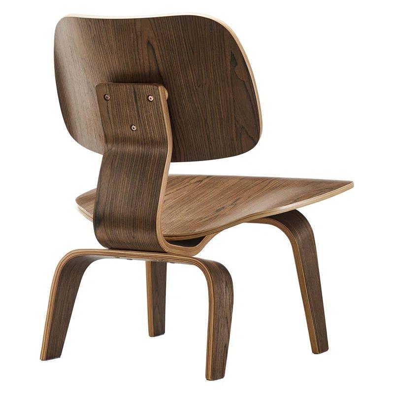 Modway Molded Walnut Plywood Lounge Chair by Modway