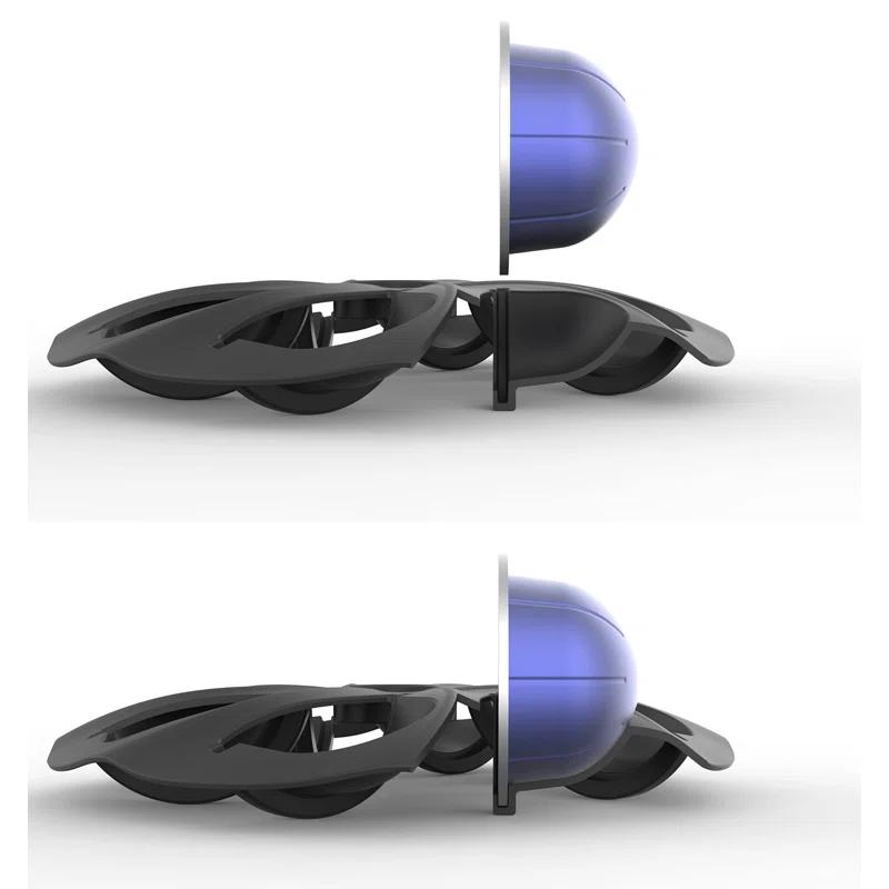 APPENIN WINTER PARK CORP Rotary Coffee Pod Capsules Carousel Holder Organizer Compatible With 40 Nespresso Vertuoline Capsules (Black)