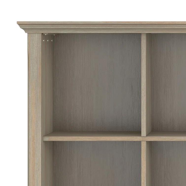 Simpli Home Acadian 57"W Solid Wood Storage Console Table
