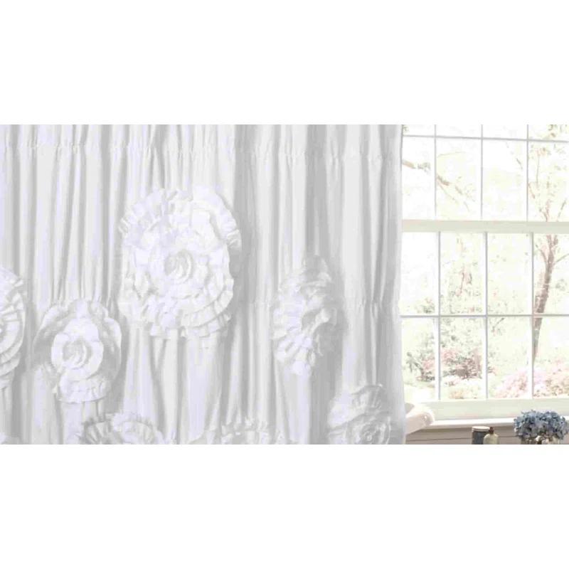 Synthetic Semi Sheer Single Curtain Panel Panel