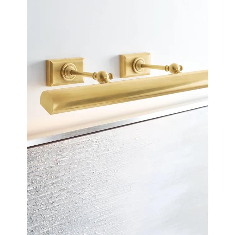 Antique Brass 24" Dimmable Electric Wall Light