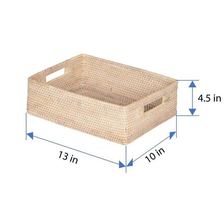 Rosecliff Heights Bavan Rattan Basket & Reviews | AllModern