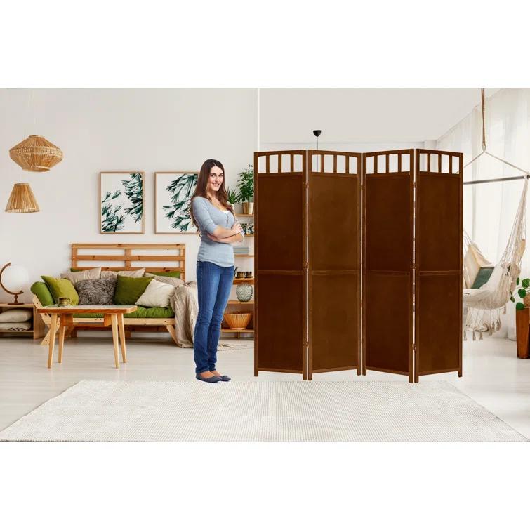 Latitude Run® Anabia 70'' H Solid Wood Folding Room Divider