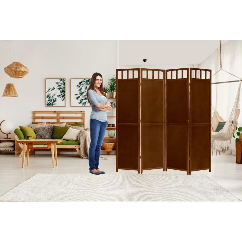 Latitude Run® Anabia 70'' H Solid Wood Folding Room Divider