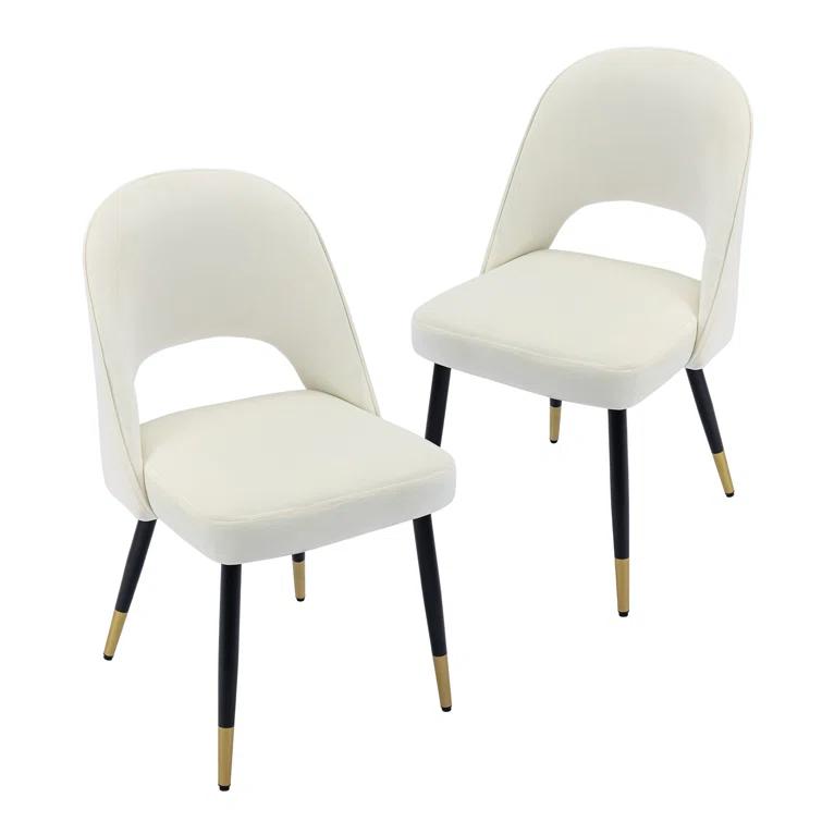 Mercer41 Volena 19.1'' H Velvet Upholstered Side Chair (Set of 2)