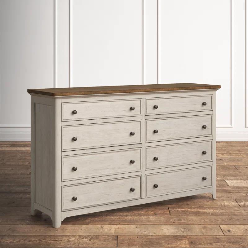 Sand & Stable™ Harlowe 66'' W 8 Drawer Dresser