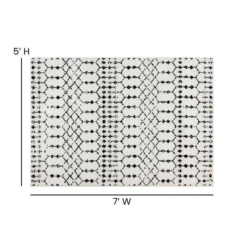 Hashtag Home Eberle Geometric Style Modern Bohemian Design Area Rug