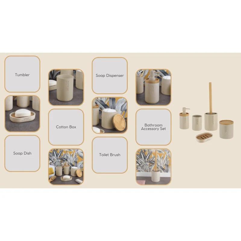 Evideco Bathroom Tumbler / Toothbrush Holder Willis Collection