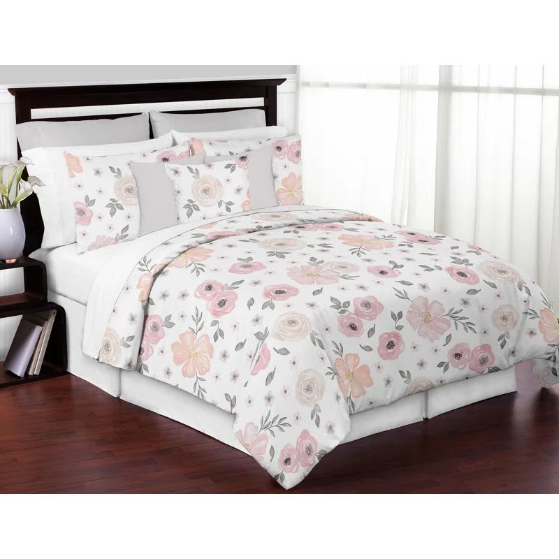 Watercolor Microfiber Comforter Set