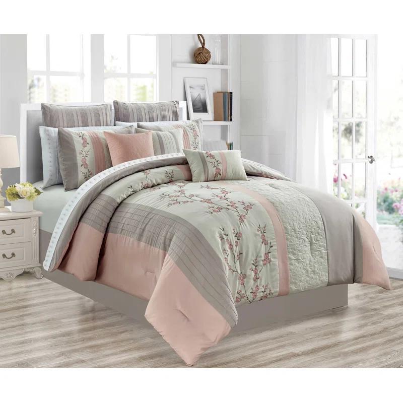 Safdie & Co. Inc. Floral Comforter Set