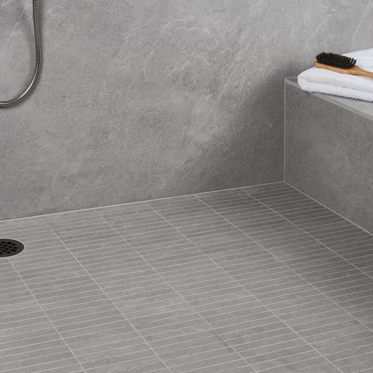 Bond Tile Monolith 11.81 In. X 11.81 In. Stacked Matte Porcelain Mosaic Floor And Wall Tile (5.76 Sq. Ft. / Case)