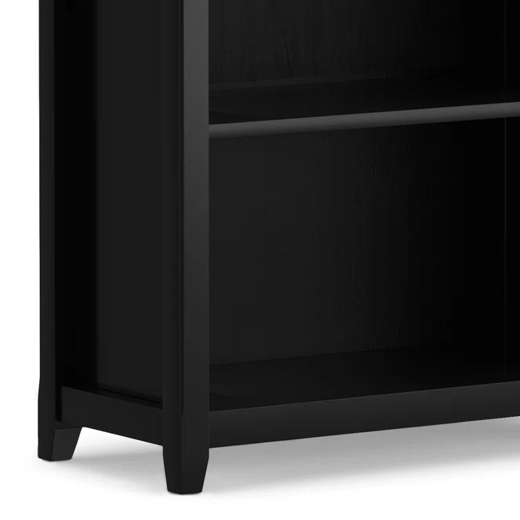 Simpli Home Amherst 30"W Solid Wood 5 Shelf Bookcase with Adjustable Shelves & Reviews | Wayfair