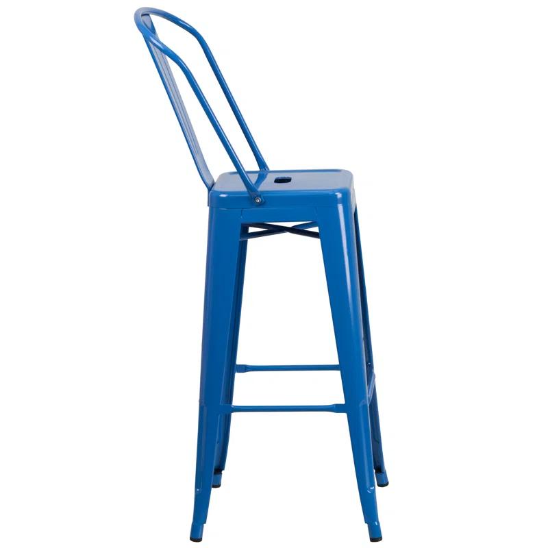 Flash Furniture Metal Outdoor Stool