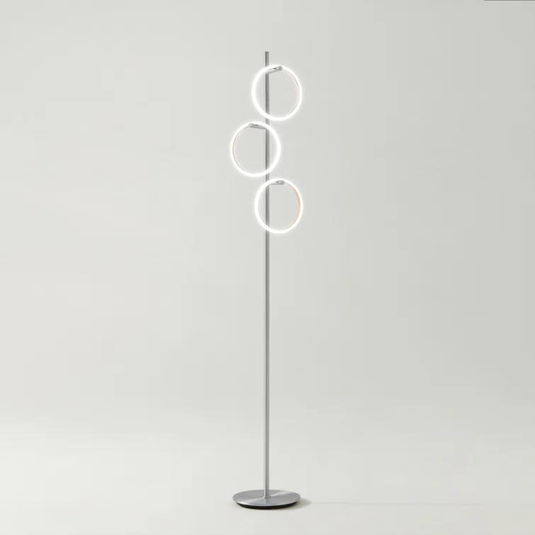 Brightech Saturn 66 in. Industrial 3-Light 3-Way Dimming LED Floor Lamp