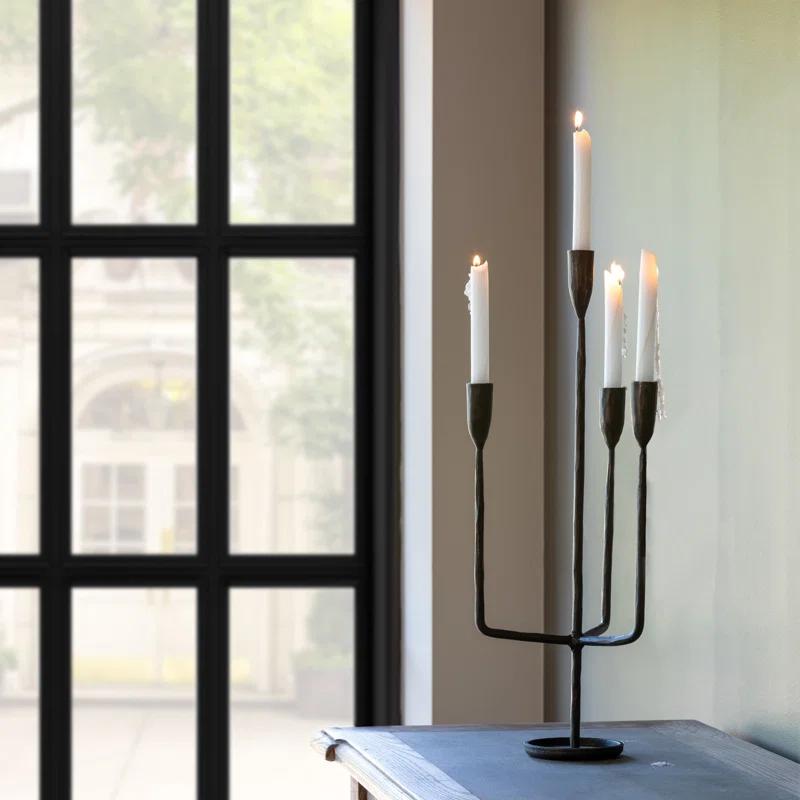 Park Hill Collection 23'' H Iron Tabletop Candelabra