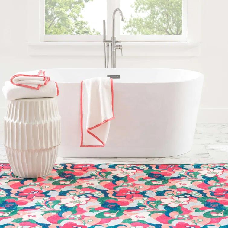 Annie Selke - Dash & Albert Dreamy Daisies Multi Machine Washable Rug, 2x3, Multi