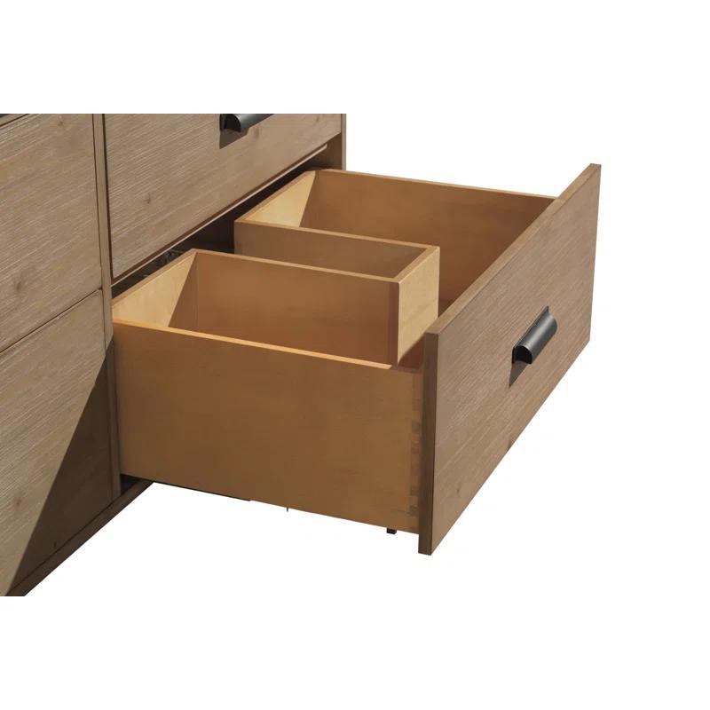 Sand & Stable™ Clary 55'' Double Bathroom Vanity with Concrete Top