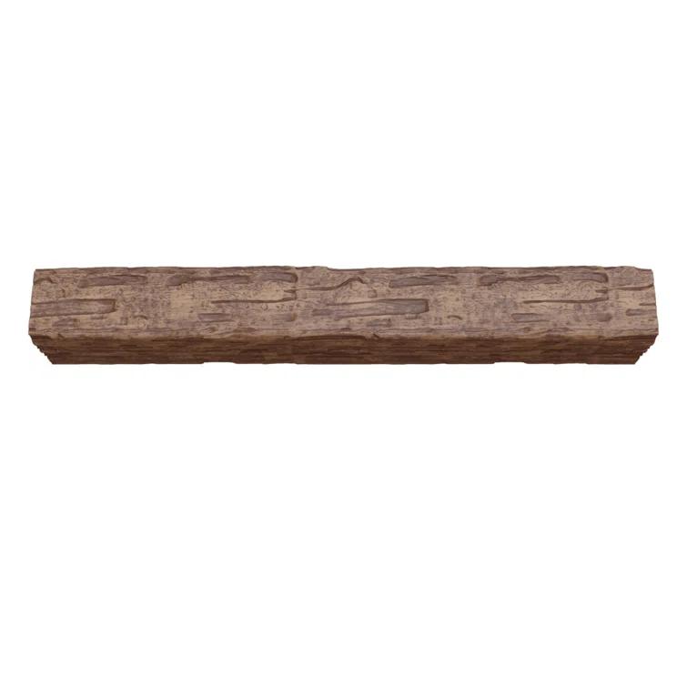 Ekena Millwork Salvaged Timber HeritageTimber Faux Wood 3-Sided Ceiling Beam (U-Beam)