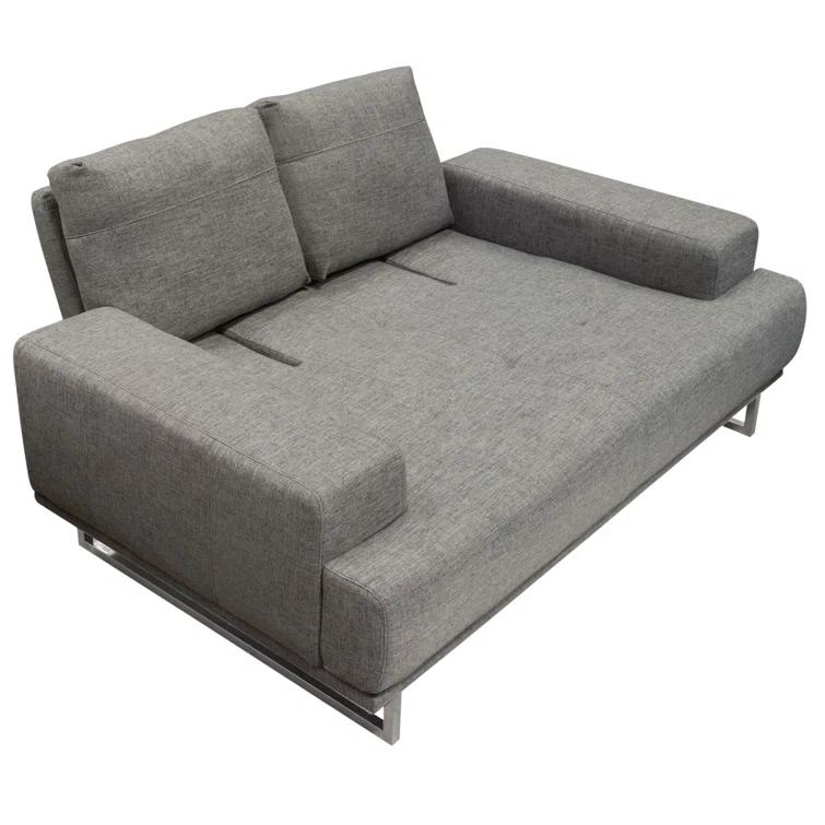 Diamond Sofa 69'' Recessed Arm Modular Loveseat
