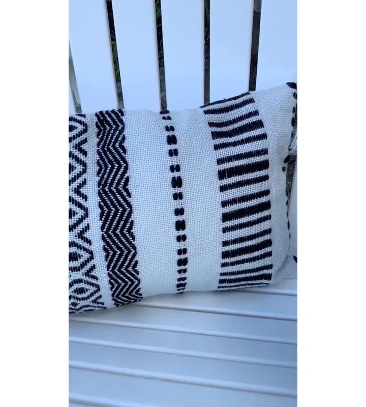 Foreside Home & Garden Tassels Indoor/Outdoor Throw Pillow