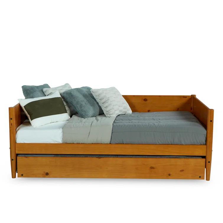 Wade Logan® Camello Twin Solid Wood Daybed with Trundle