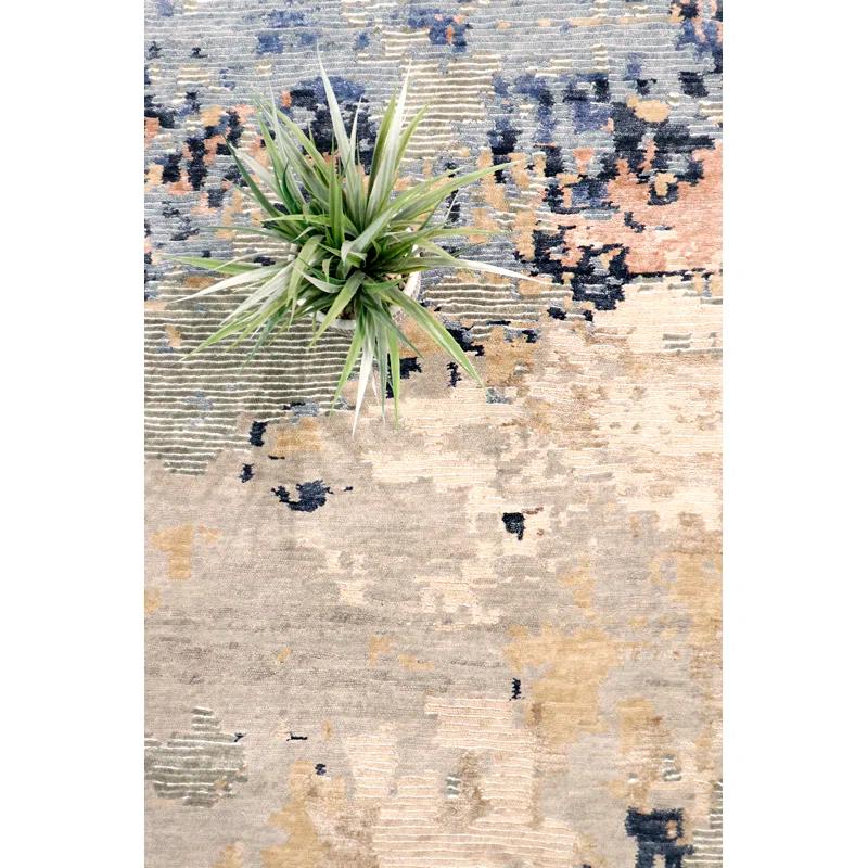 Hand Knotted Abstract Rug