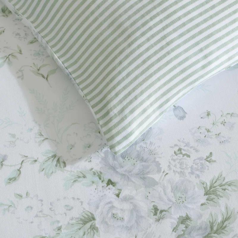 Laura Ashley Laura Ashley Arundel Cotton Reversible Grey Duvet Cover Set
