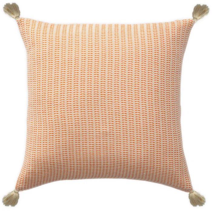Brenly Turkish Cotton Striped Square Throw Pillow