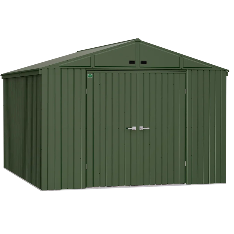 Arrow Scotts Lawn Care Storage Shed, 10x12, Green