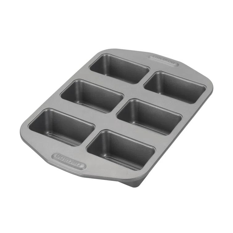 Circulon Circulon Nonstick Bakeware Mini Loaf Pan, 6-Cup, Gray