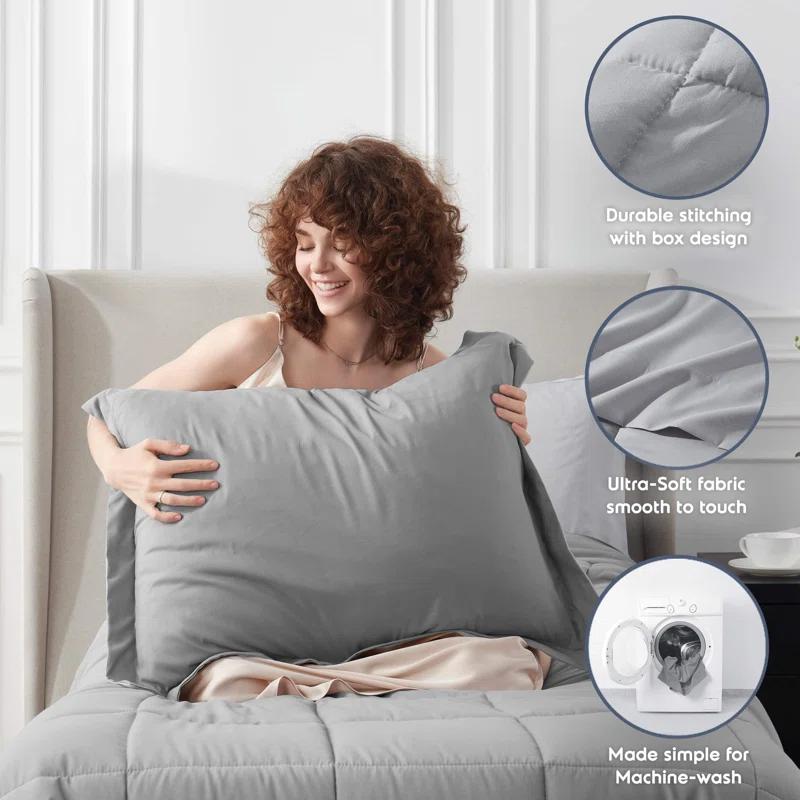 Nestl Bed-in-A-Bag Reversible Comforter Set with Bed Sheets