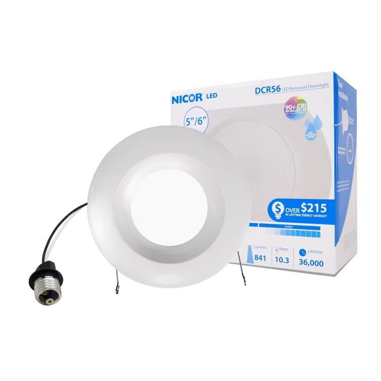 NICOR Lighting Dimmable Circle Flush Mount