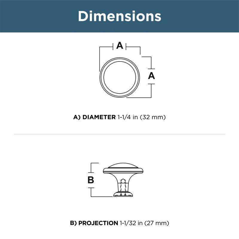 Franklin Brass Round Knob Multipack (Set of 5)