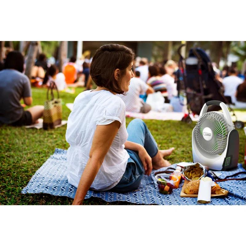 Lasko Lasko Outdoor Rechargeable Battery Operated Fan