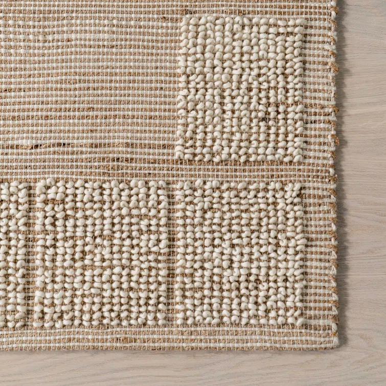 Latitude Run® Oden Textured Jute and Wool Area Rug | Wayfair