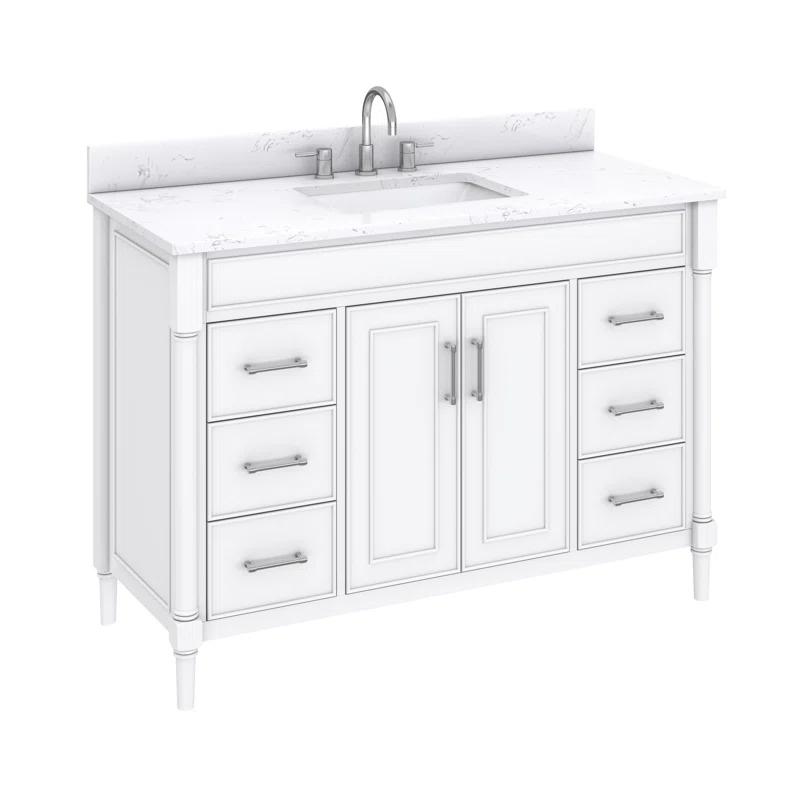 Avanity Bristol 48" Free Standing Single Bathroom Vanity with Engineered Stone Top