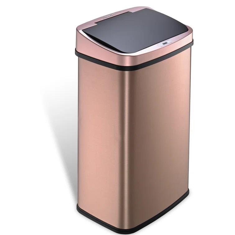 Nine Stars 13.2 Gallon Stainless Steel Motion Sensor Trash Can
