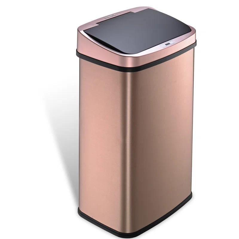 NineStars Nine Stars 13.2 Gallon Stainless Steel Motion Sensor Trash Can