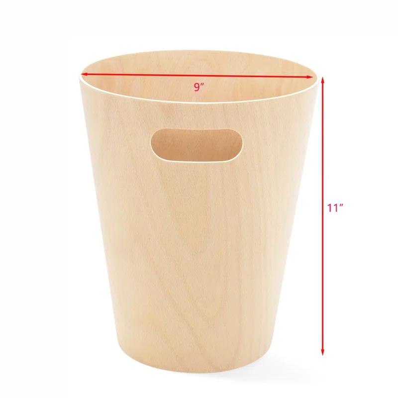 Umbra Woodrow Manufactured Wood Open Waste Basket - 2.25 Gallons